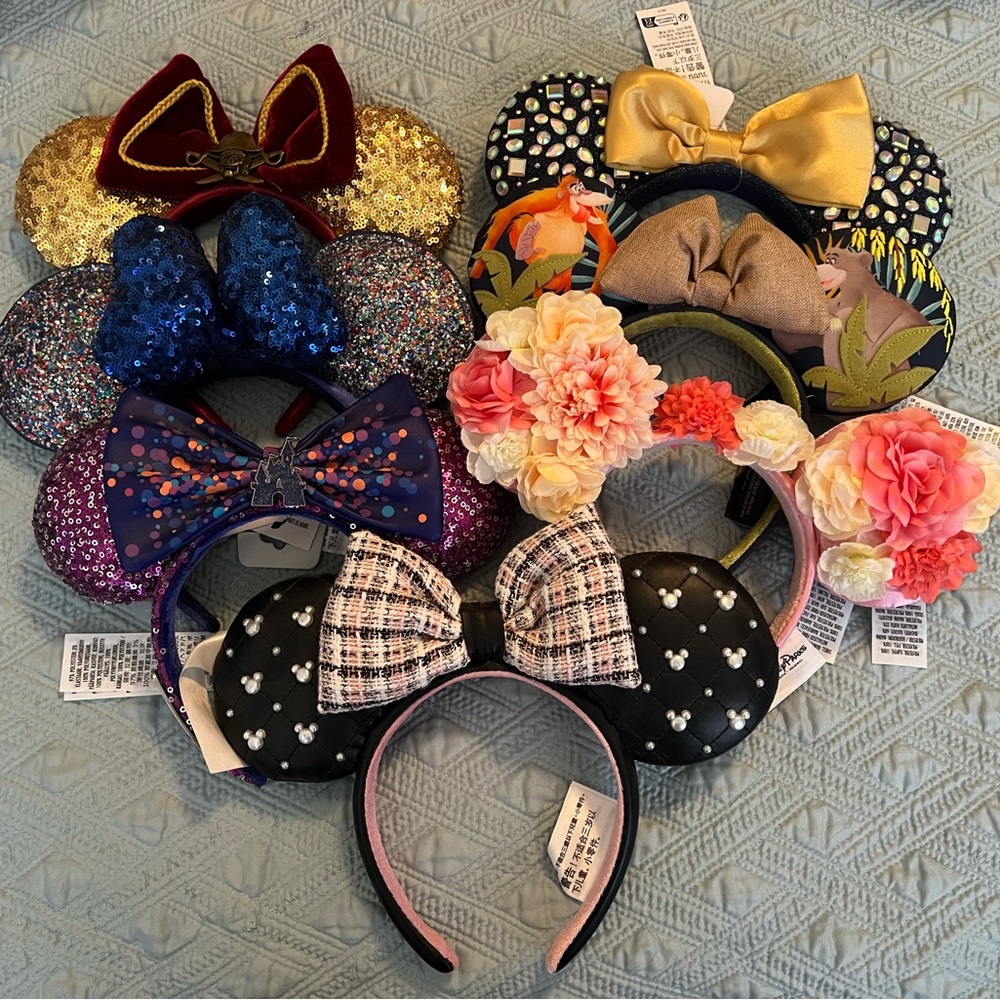 Disney Women's Headband Collection - Gold, Blue, Pink, Black